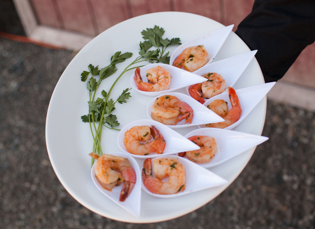 Twelve Baskets Catering Cilantro Spiced Shrimp - Erin Schedler Photography