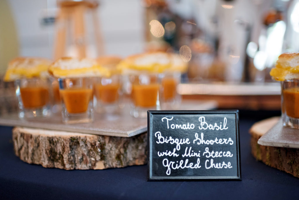 Grilled Cheese and Soup Shooters | Twelve Baskets Catering | The Fix Photo Group