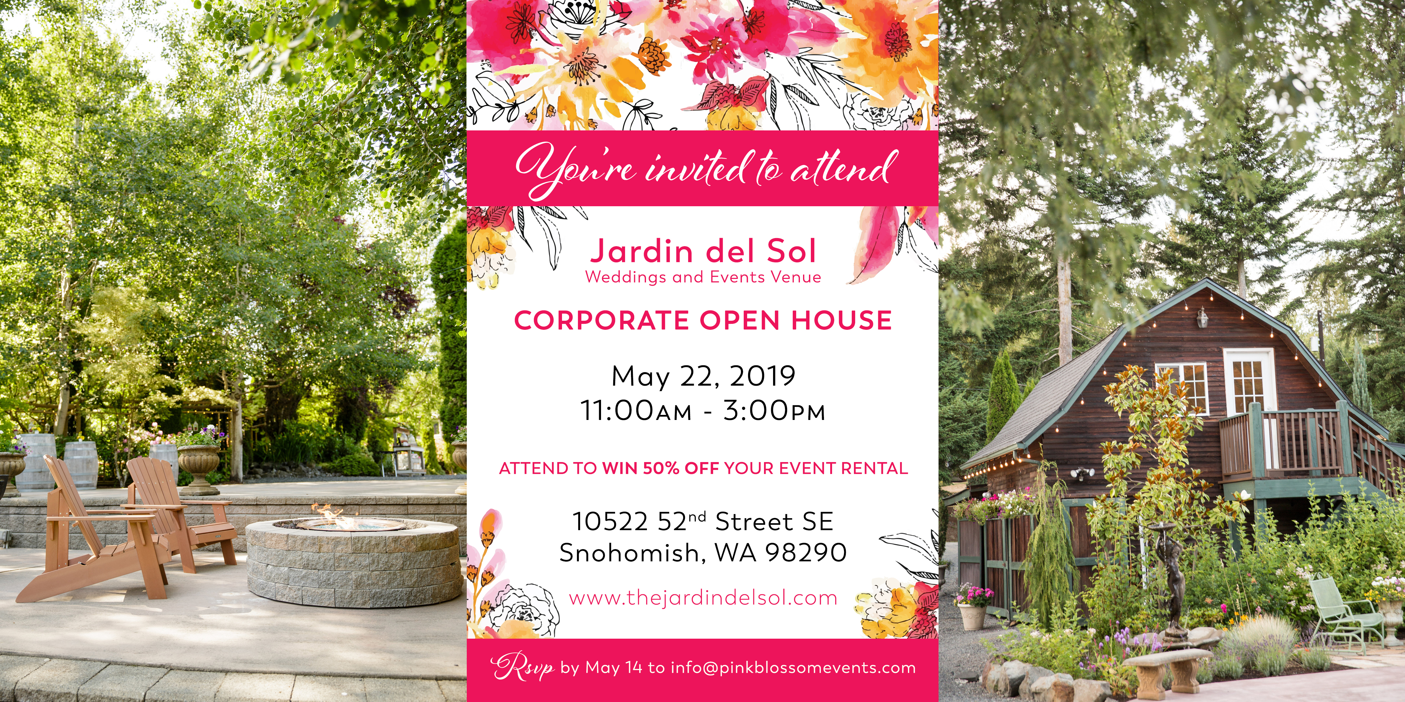 Jardin Del Sol May 2019 Twelve Baskets Catering Open House Event Planner
